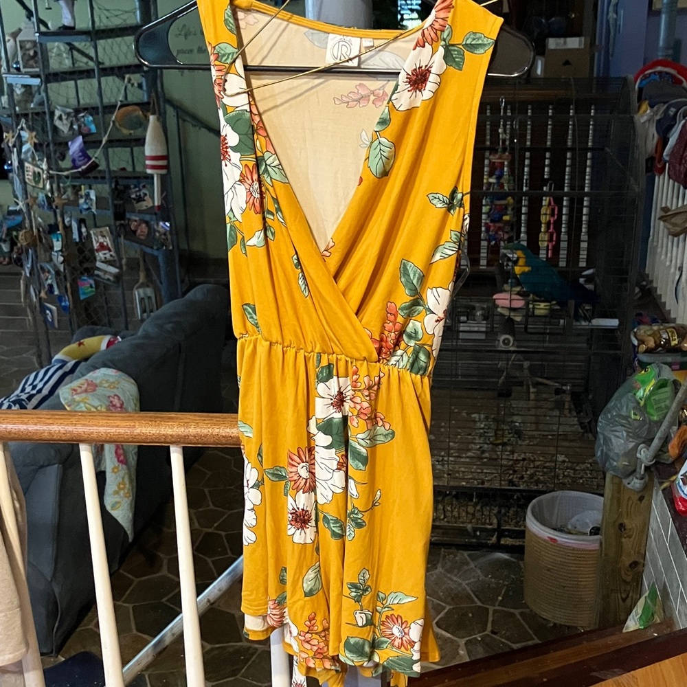 Floral Yellow Jumpsuit